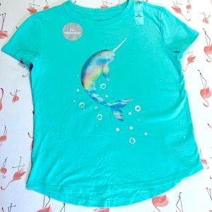 NWOT 🌟 Gap Kids Narwhal Tee Size 10